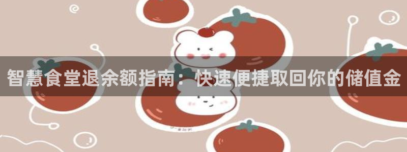 尊龙人生就是博登录首页：智慧食堂退余额指南：快速便捷取回你的